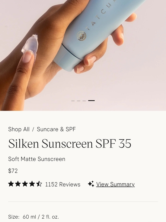 Tatcha Other - Tatcha Silken Sunscreen SPF 35 NEW!